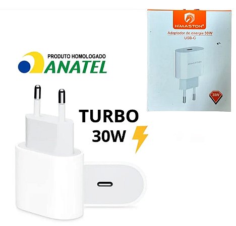 Fonte Entrada Tipo C Hmaston Carregador Turbo 30w