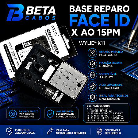 Base Fixação Reparo Face Id Dot Projetor X Ao 15pm Wylie K11 WY