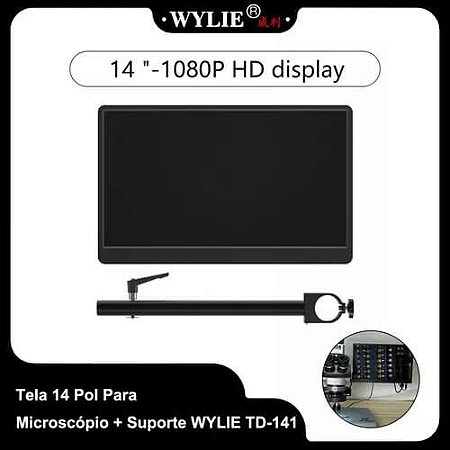 Tela 14 Pol Para Microscópio + Suporte WYLIE TD-141