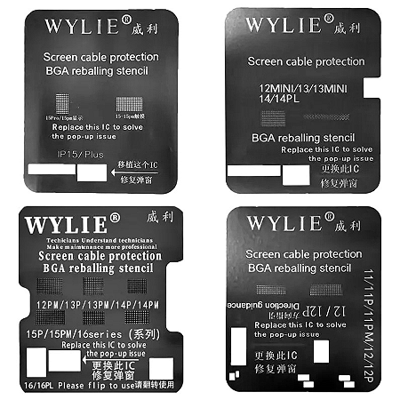 Stencil Eprom Proteção Tela 11 ao 16PM WYLIE WL 04