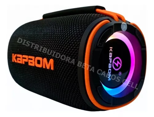 Caixa De Som Bluetooth RGB 30W Resistente Dagua