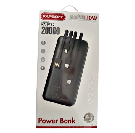 Carregador Power Bank 20000 mAh Powerbank