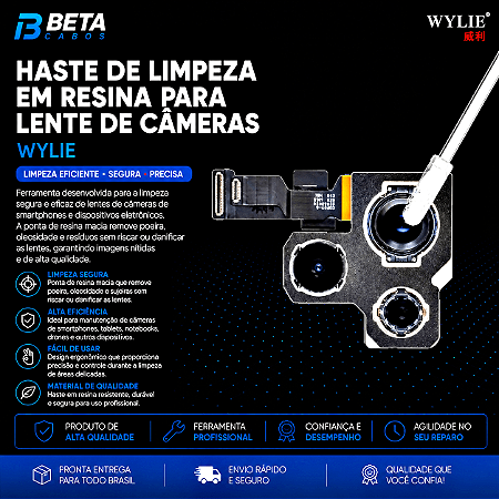 Bastão de Limpeza para Lentes de Câmera com 24 Peças WYLIE 157