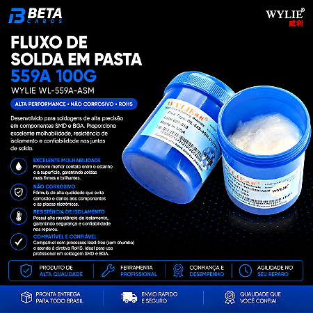 Fluxo de Solda em Pasta 559 A 559A 100G