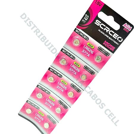 Bateria Pilha Screo AG4 377A LR626
