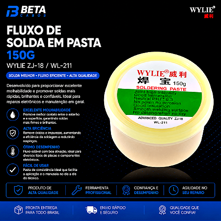 Fluxo De Solda Em Pasta 150G WYLIE WL 211 Reballing Bga