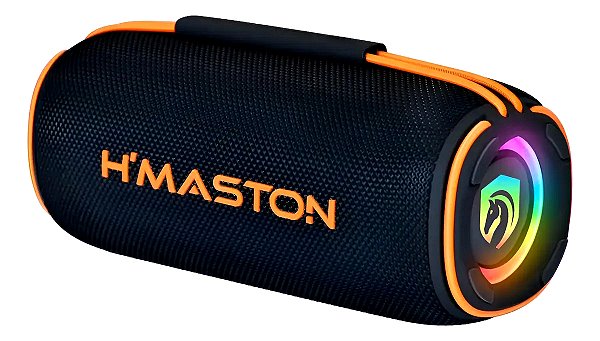 Caixa De Som Bluetooth Portátil 40w H'maston Tws Rgb