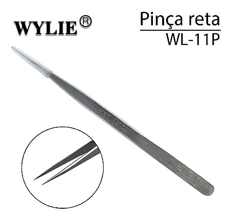 Pinça Anti Magnetica Inox Reta Wylie WL 11P
