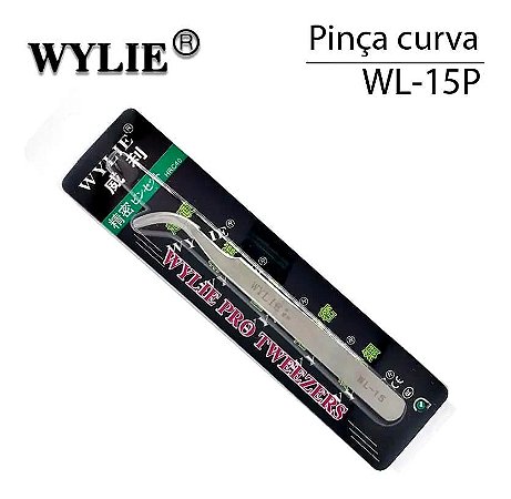 Pinça Antí Magnética Inox Curva Wylie WL 15P