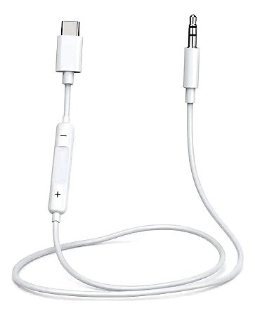 Cabo Auxiliar Tipo c P2 Macho 3.5mm com Regulagem Som