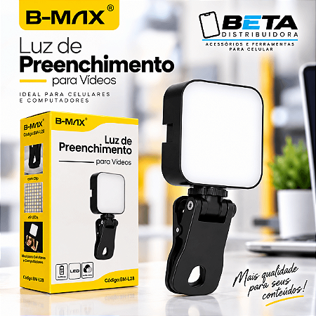 Luz de Preenchimento LED com Clip 49 LEDs para Celular e Computador