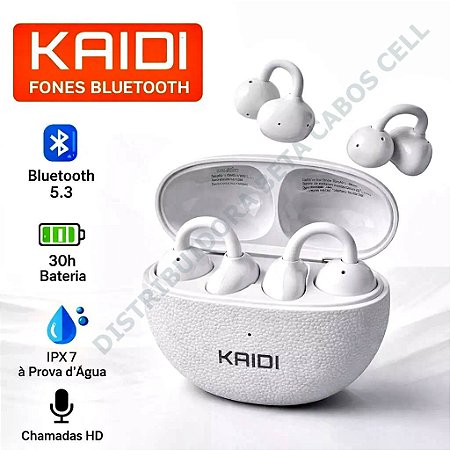 Fone de Ouvido Bluetooth Kaidi 4201 Ear Clip Sem Fio Condução Óssea