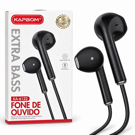 Fone de Ouvido P2 Kapbom 6122