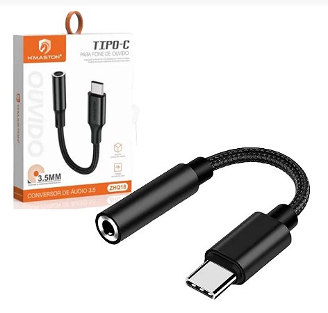 Cabo Adaptador Conversor Tipo c Type C para P2 Femea