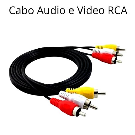 Cabo Audio e Video RCA 1.8M Para Dvd Tv Home