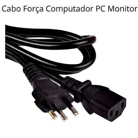 Cabo de Força Energia Computador PC Monitor Padrão