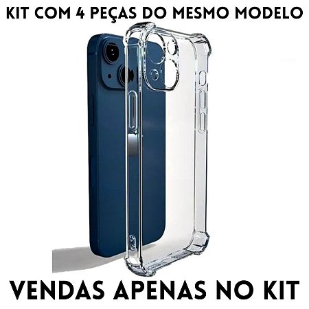 Capa iPhone 11 *KIT COM 4 PEÇAS* TPU Transparente Valor Unitario R$: 3,90