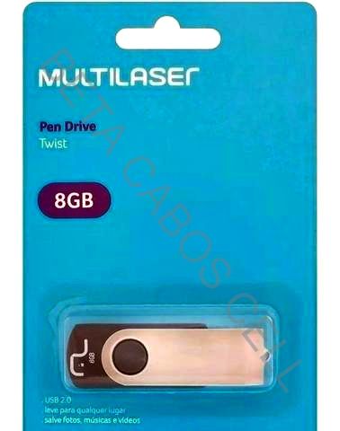 Pen Drive Pendrive Multilaser Twist 8GB 8 GB Original