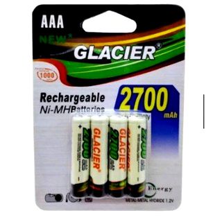 Pilha Recarregável AAA 2700 mAh com 4 Pilhas