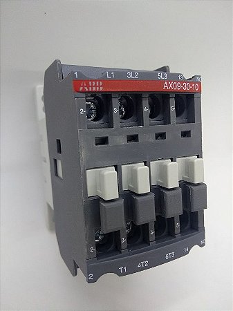Contator Tripolar AX09-30-10 9A 1NA 220V ABB