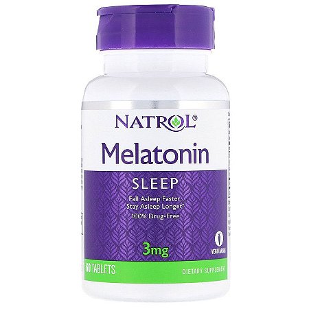 Melatonina - 3mg - 60 tabs - Natrol