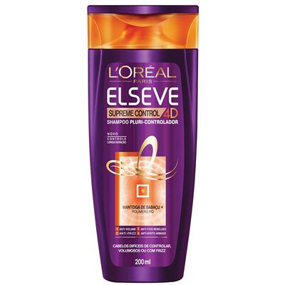 Shampoo Elséve Supreme Control 4D 200ml - L'oréal