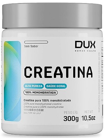CREATINA MONOHIDRATADA 100% PURA 300G DUX NUTRITION