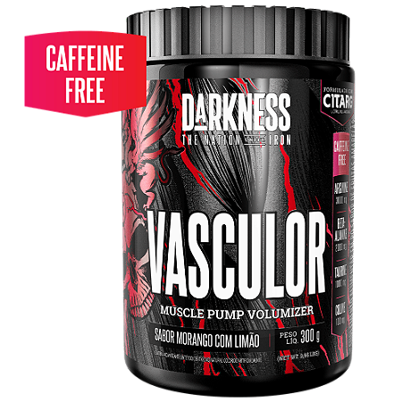 Vasculor Muscle Pump S/Cafeína 300g - Morango C/Limão