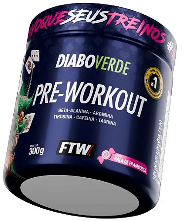 PRÉ TREINO DIABO VERDE 300G - FTW