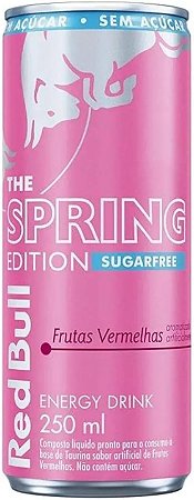 Energético Red Bull Spring Edition Frutas Vermelhas Sem Açúcar - 250ml