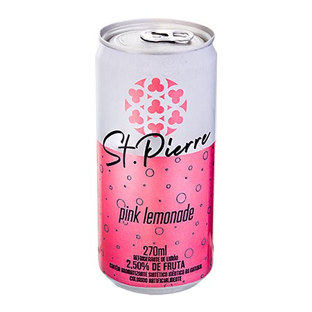 Refrigerante Lata Sabor Pink Lemonade St. Pierre - 270 ml