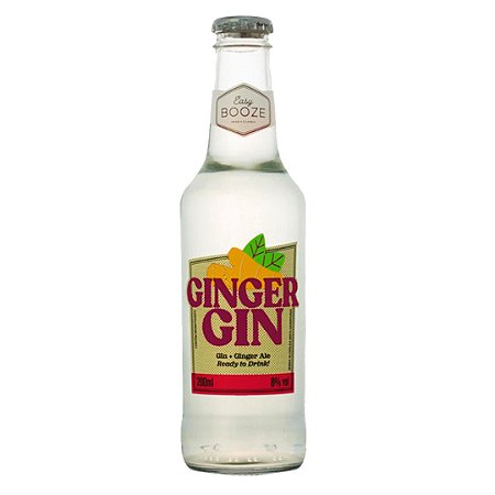 Gin Long Neck Ginger Easy Booze - 275 ml