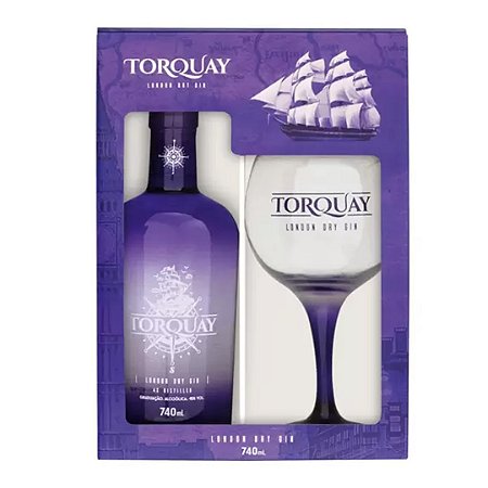Kit Taça Oficial + Gin Torquay - 750 ml