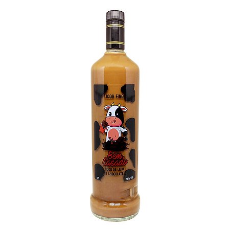 Licor Fino Bem Casado - Doce de leite e chocolate - 1 L