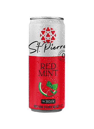 St. Pierre Zero Red Mint - 310 ml