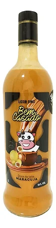 Licor Fino Bem Casado - Doce de Leite e Maracujá - 1 L