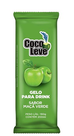Gelo Coco Leve Sabor Maçã Verde - 190 g