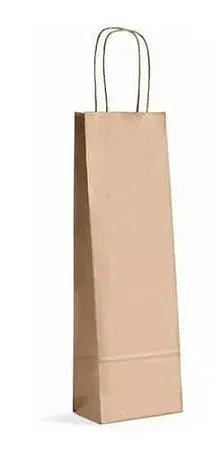 Sacola De Papel P/ Garrafa De Bebida
