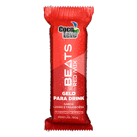 Gelo Coco Leve  Sabor Beats Red Mix- 190g