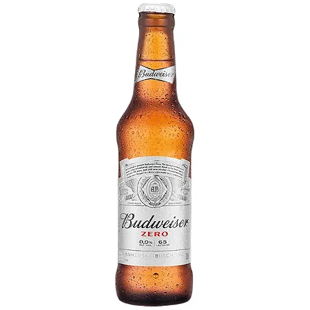 Cerveja Sem Álcool Budweiser Zero 0,0% - Long Neck 330mL -