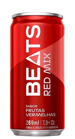 Bebida Mista Alcoólica Gaseificada Skol Beats Red Mix Frutas Vermelhas Lata - 269ml