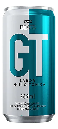 Bebida Mista Alcoólica Gaseificada Skol Beats Gin & Tônica Lata - 269ml