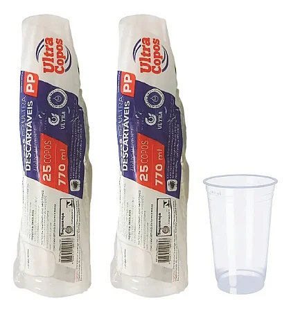 Copo Plastico Descartável Ultra - 770ml
