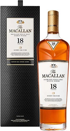 The Macallan Sherry Oak 12 Anos Single Malt Scotch Whisky Escocês - 700 ml