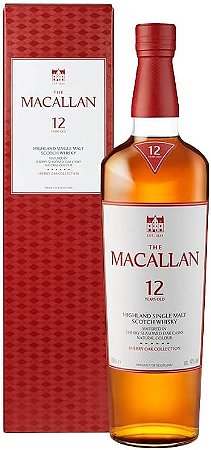 The Macallan Sherry Oak 12 Anos Single Malt Scotch Whisky Escocês - 700 ml