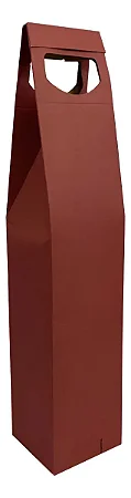 Sacola de Papel Para Garrafa de Vinho Cor Marsala