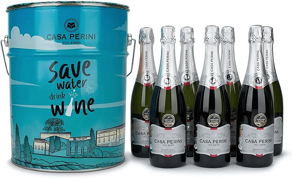 Balde com 7 Unidades Casa Perini Espumante Moscatel - 750 ml
