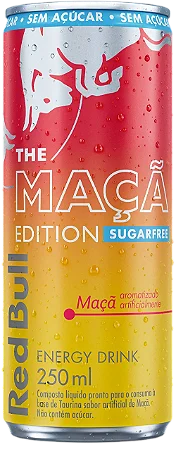 Energético Red Bull Maçã Edition, Sem Açúcar, 250ml