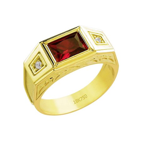 Anel De Formatura Ref. 230 em Ouro 18k