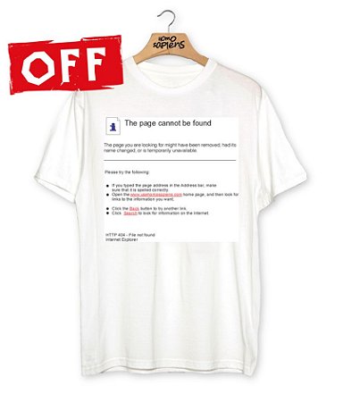 Camiseta ERROR 404